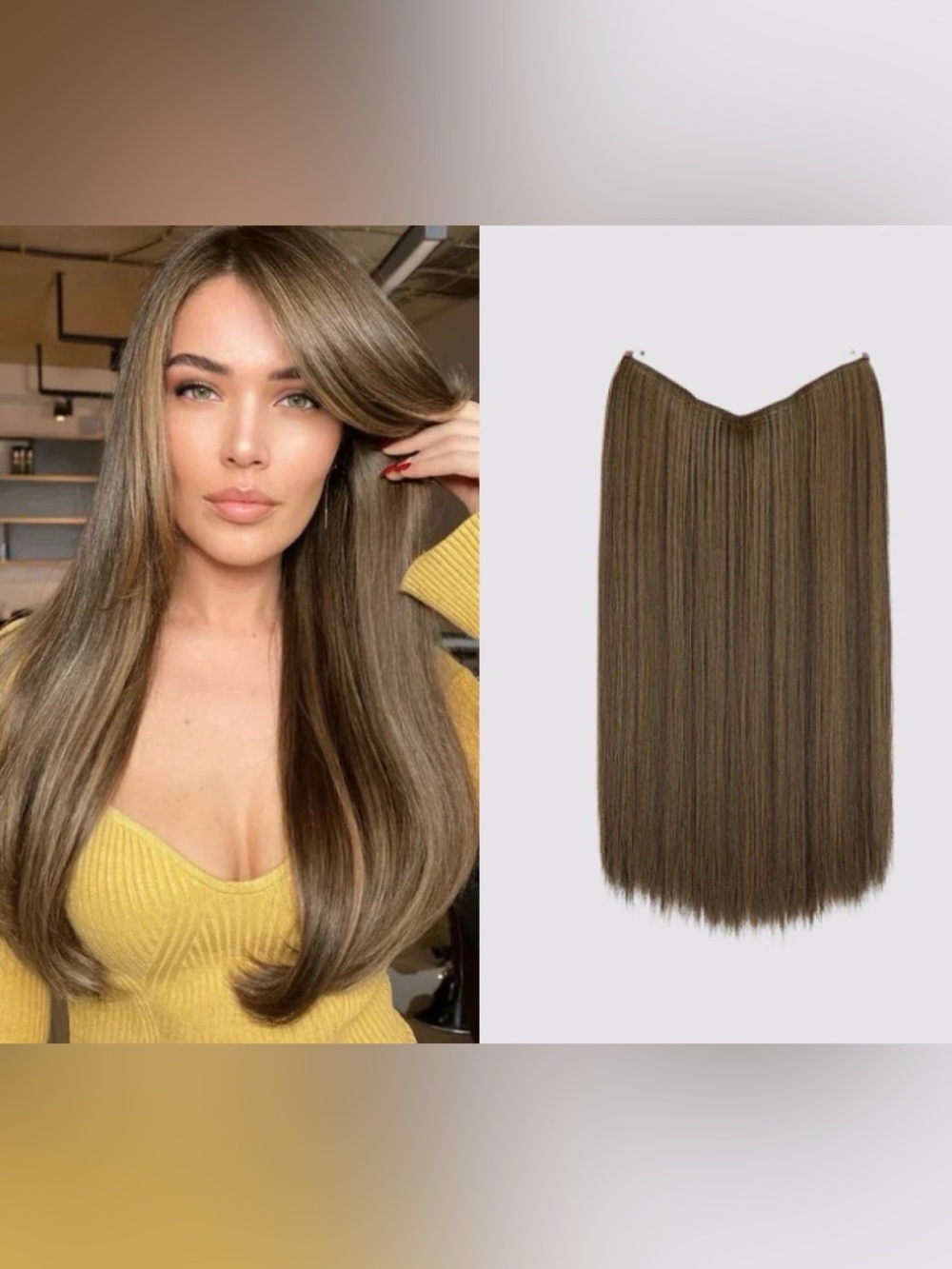 ‘That Hair’ hair extensions Straight Brown AM02 16''